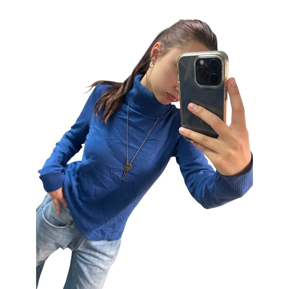 Blue Evolution Turtleneck Sweater